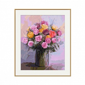 Набор для раскрашивания по номерам – Букет роз, 40 х 50 см. (Schipper, 9130749)